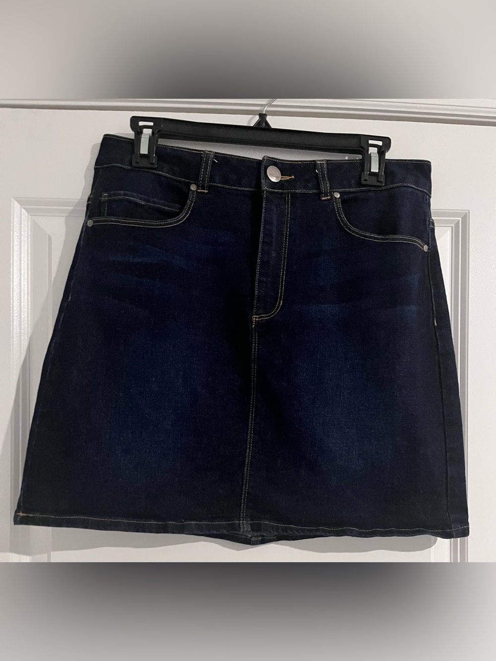 Harper Dark Blue Denim Mini Skirt
